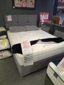 Dreamland beds sleep 1000 5ft king size mattress with 2 drawer divan base and Vienna 20” headboard
