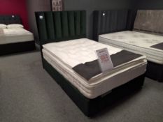 Slzzp supercloud 3000 4ft 6” double mattress with divan base and 7 panel floorstanding headboard