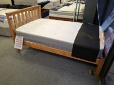 Beauty Sleep Rome 4ft double mattress with Epperstone LFE light oak frame rrp. £460 total