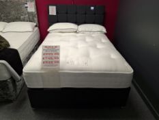 Brooklands beds wool supreme 4ft 6” double mattress with 2 drawer divan base and Brooklands 24” cube