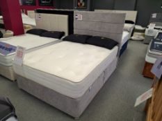 Organic ortho 2000 firm support 4ft 6” mattress with 2 drawer divan base and Helmsley