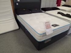 Beauty Sleep gel ortho 4ft 6” double mattress with 2 drawer divan base and headboard rrp. £699