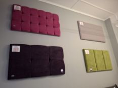 5 x 4.6ft double headboards in various designs rrp. £1050