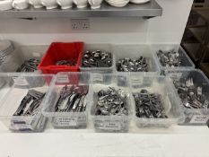 Large qty of stainless steel cutlery