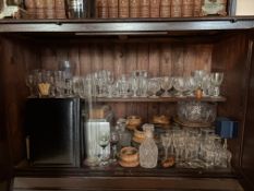 Selection of glassware
