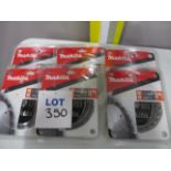 (6) Makita MakForce B-08296 TCT Circular Saw Blades for Wood (Unused)