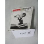 Makita TD127DZ 18V Cordless Impact Driver (Unused/Body Only)