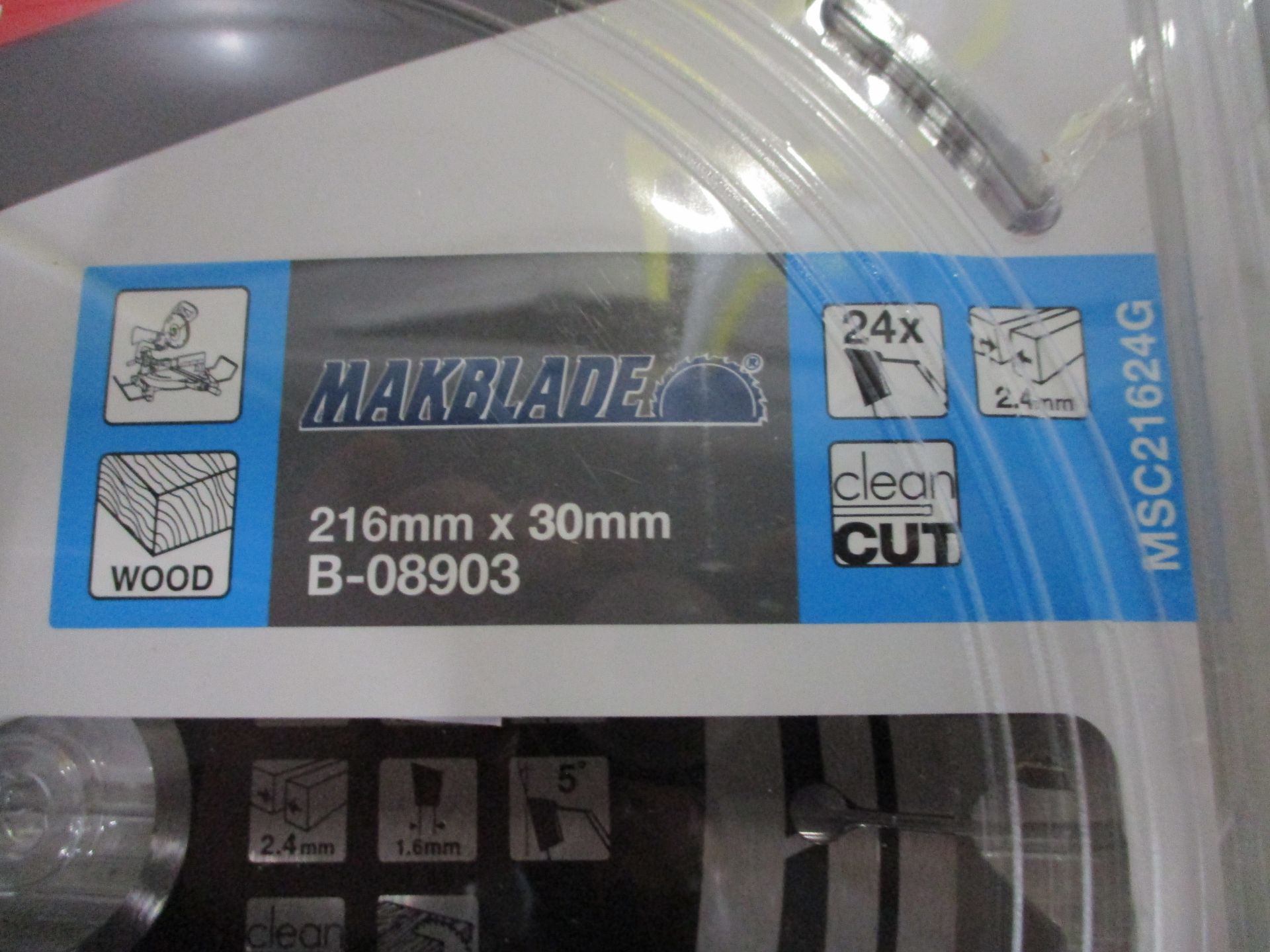(6) Makita B-08903 TCT Makblade Circular Saw Blades for Wood (Unused) - Image 3 of 3
