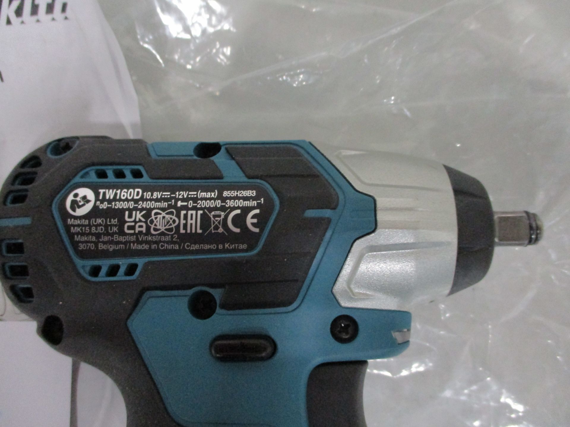 Makita 3/8" Sq DriveTW160D Cordless Impact Wrench (Unused) - Image 2 of 3