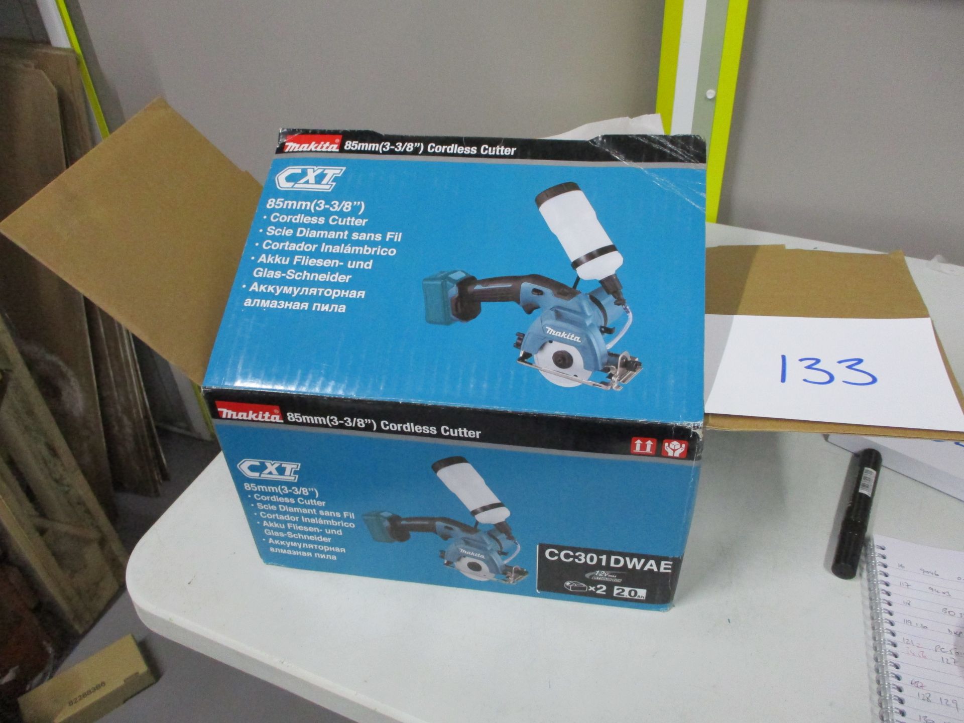 Makita CC301DWAE Cordless 24 Volt Tile & Glass Cutter with Batteries & Charger (Unused)