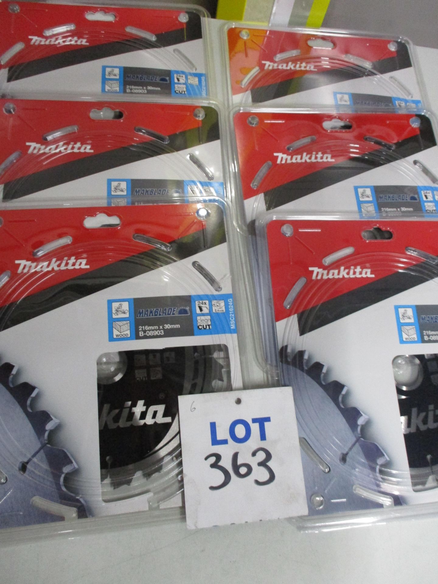 (6) Makita B-08903 TCT Makblade Circular Saw Blades for Wood (Unused)