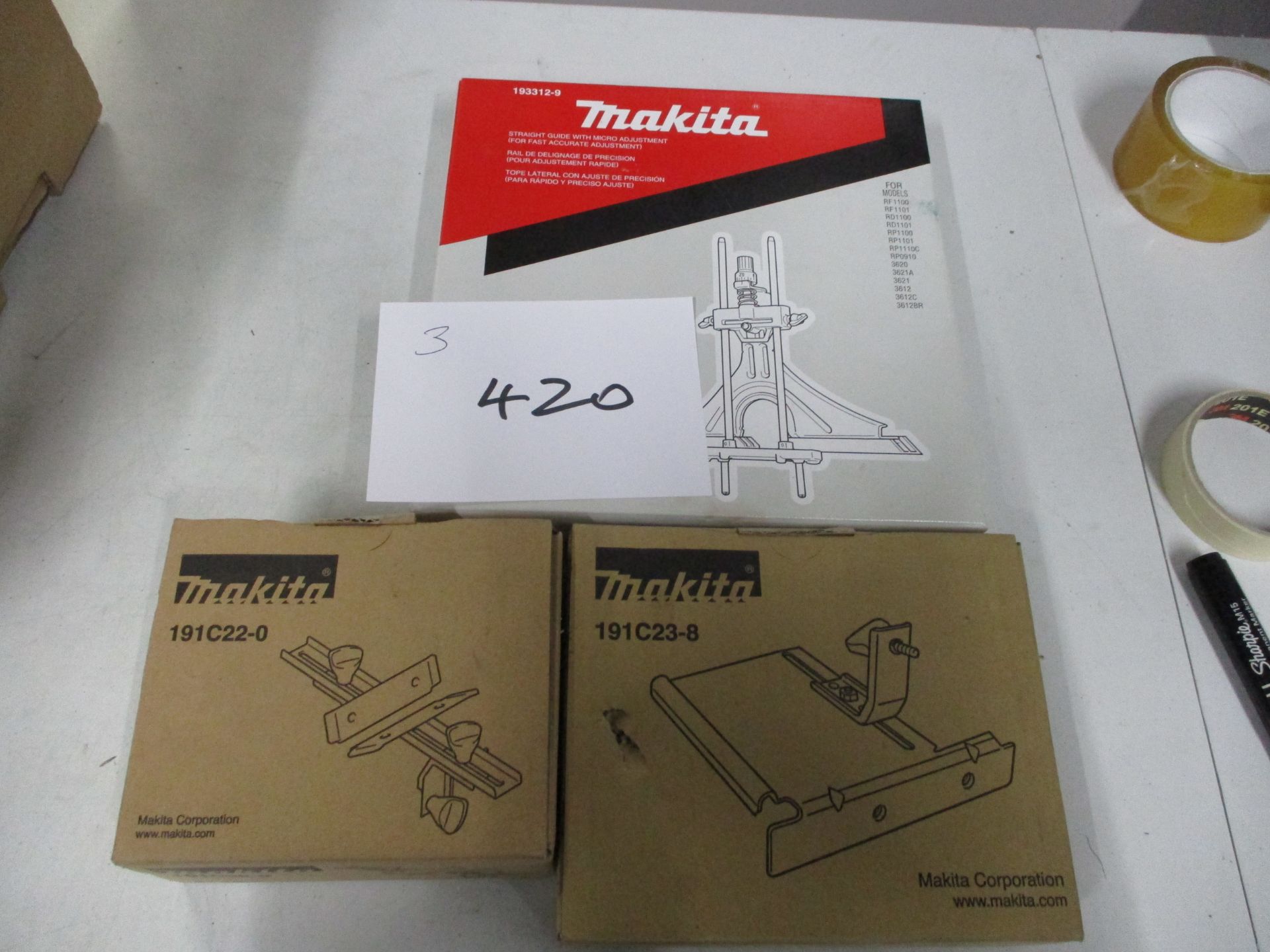 (3) Makita Power Tool Attachments (Unused)