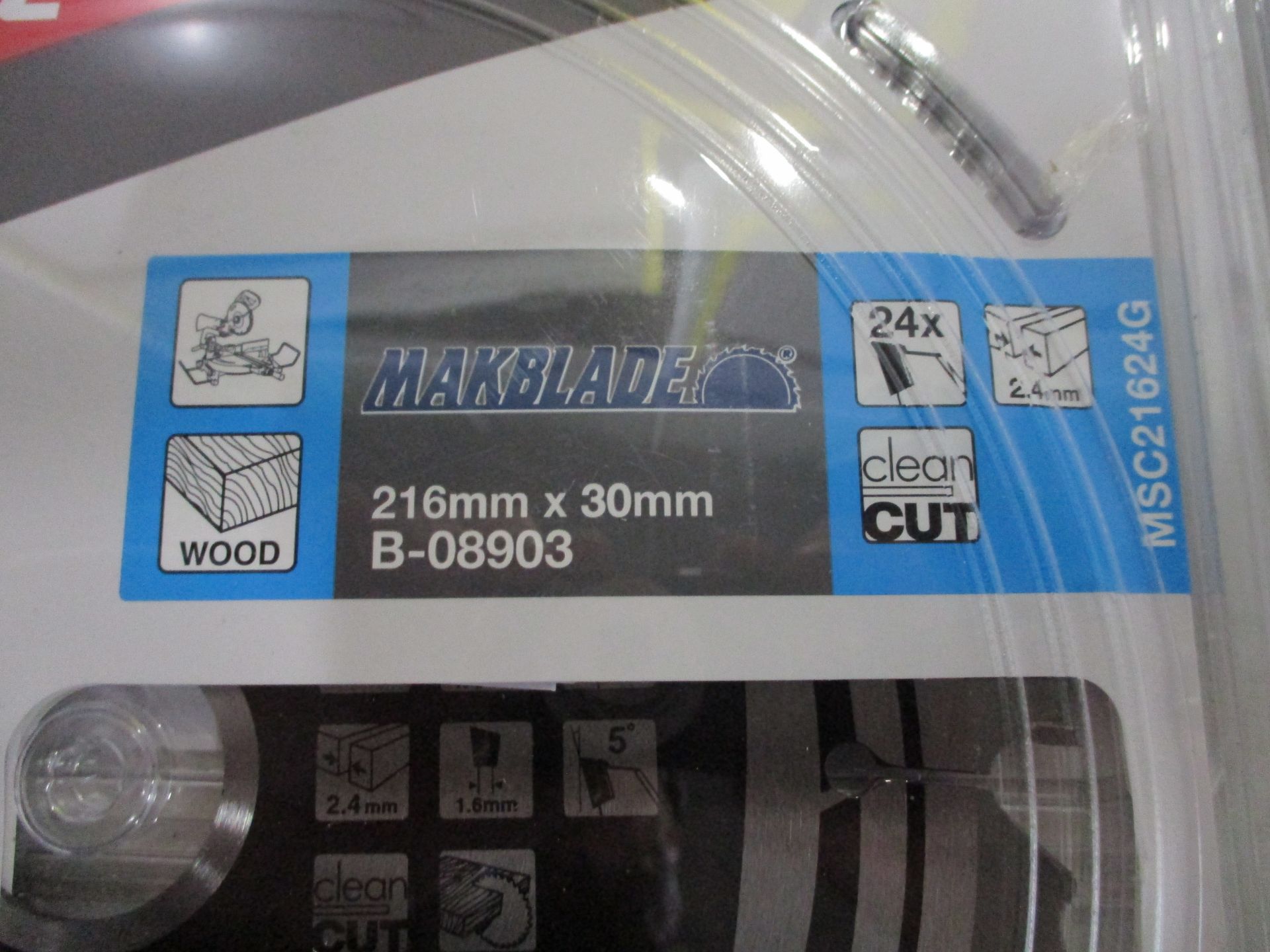 (6) Makita B-08903 TCT Makblade Circular Saw Blades for Wood (Unused) - Image 3 of 3
