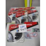 (9) Assorted Makita TCT Circular Saw Blades for Wood (Unused)