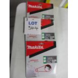 (3) Makita Efficut E-12859 TCT Circular Saw Blades for METAL (Unused)