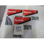 (3) Makita B-33451 TCT Circular Saw Blades for METAL (Unused)