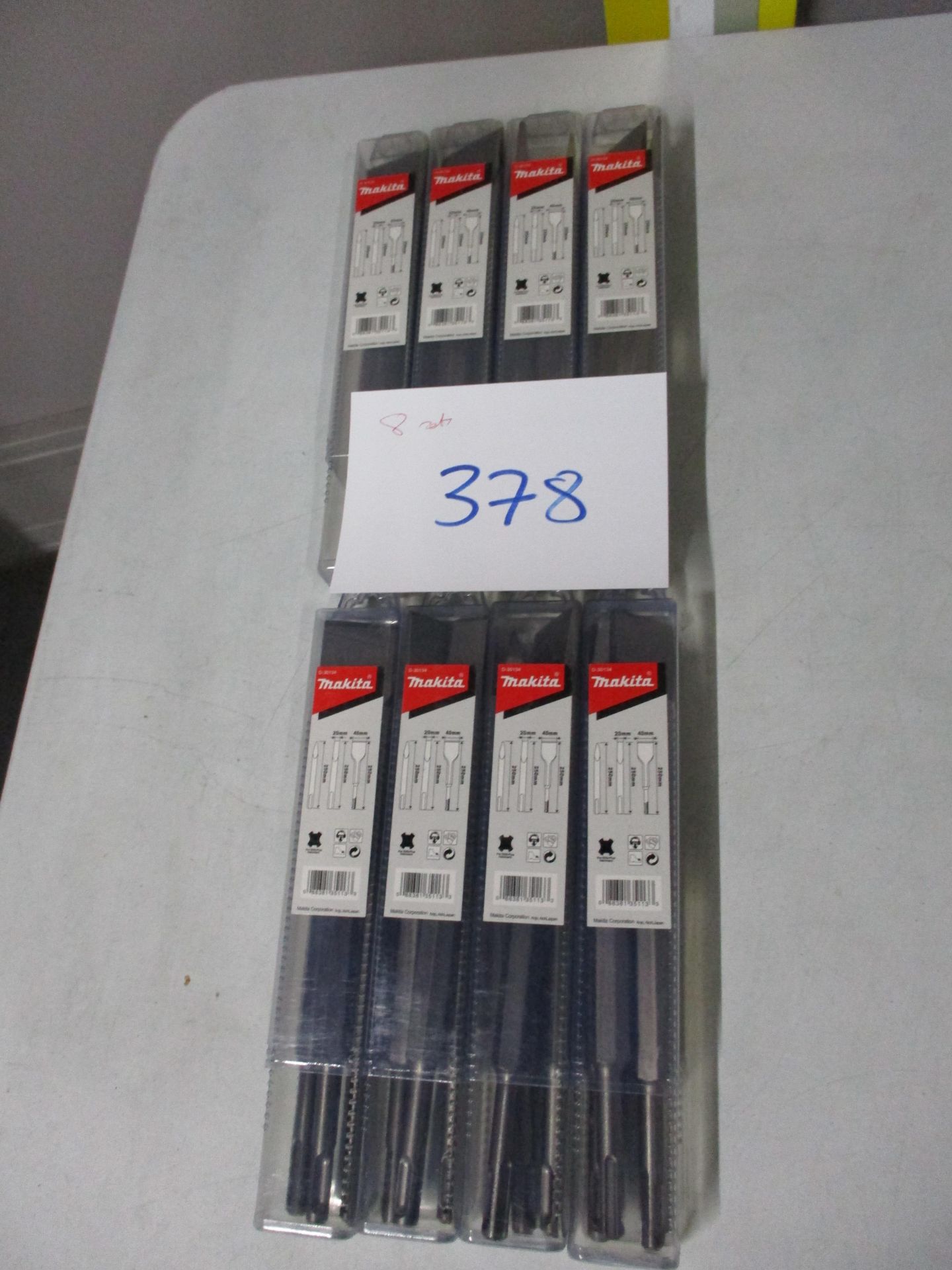 (8 Sets) Makita D-30134 SDS Plus Chisels (Unused)