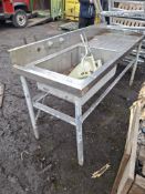 Stainless steel sink unit