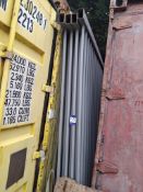 3.5 metre x 2.4 metre (approx.) gates/fencing with 3 metre mesh (1” x 1”)