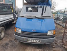 Ford Transit 190 flatbed van, Registration H267 FBG, Date of Registration 01 August 1990, odometer