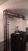 2 x DJ lighting rigs with 2 x Beamz Uranus double moon lights, 2 x Beamz Apollo lasers and 2 x Shard