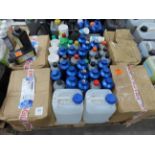 Selection of various growing chemicals.