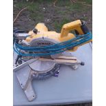 Dewalt DW777 240v 216mm sliding mitre saw with carry case