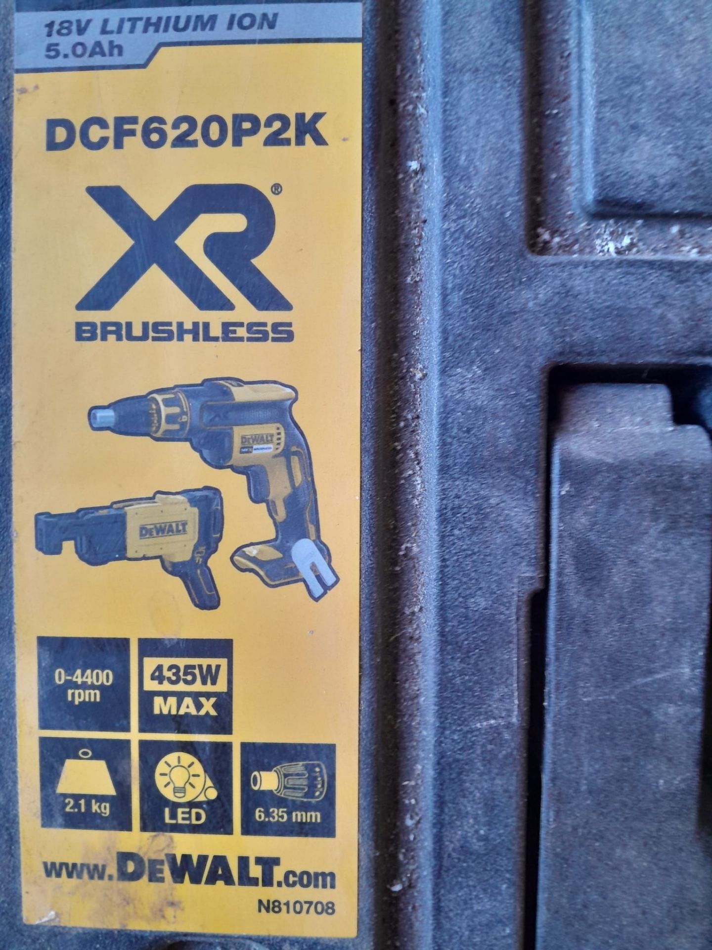 Dewalt DCF620P2K 18v cordless drywall screwdriver with carry case - Image 2 of 2