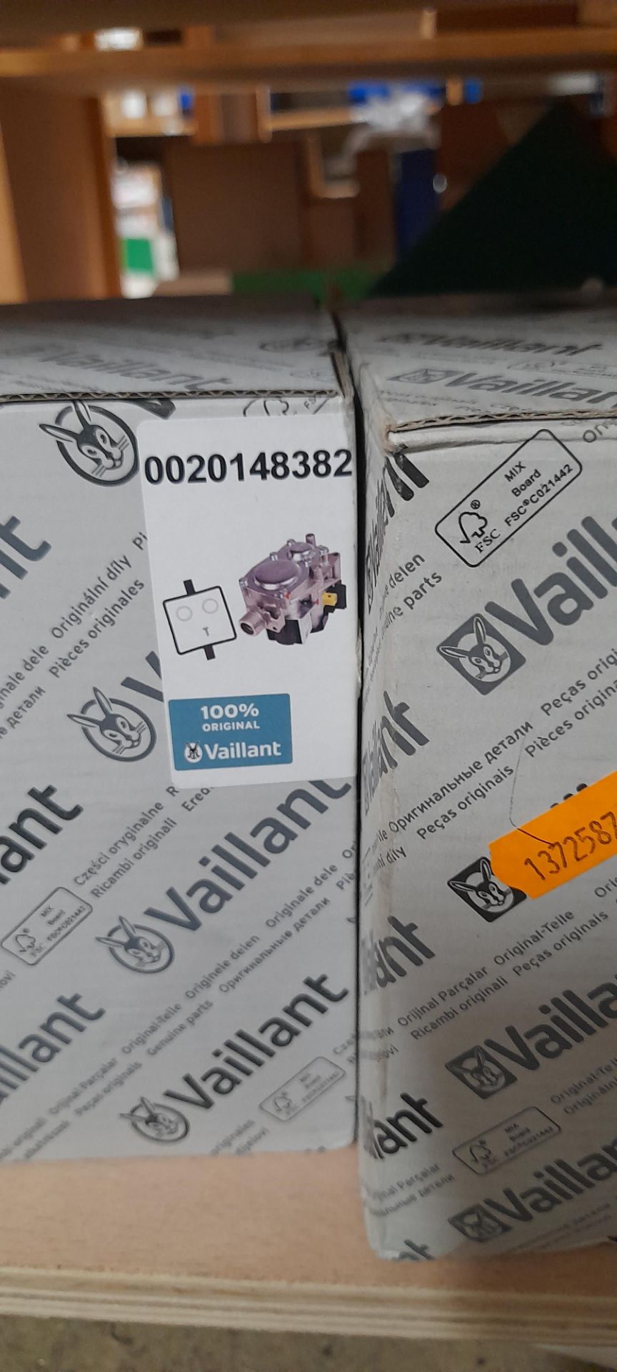 Quantity of boiler spares to shelves W7-20 to W7-23 to include Valliant gas valves, vessels & - Image 4 of 8