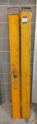 Pair of Unbadged Forklift Extension Forks, Approx. 1750mm Length