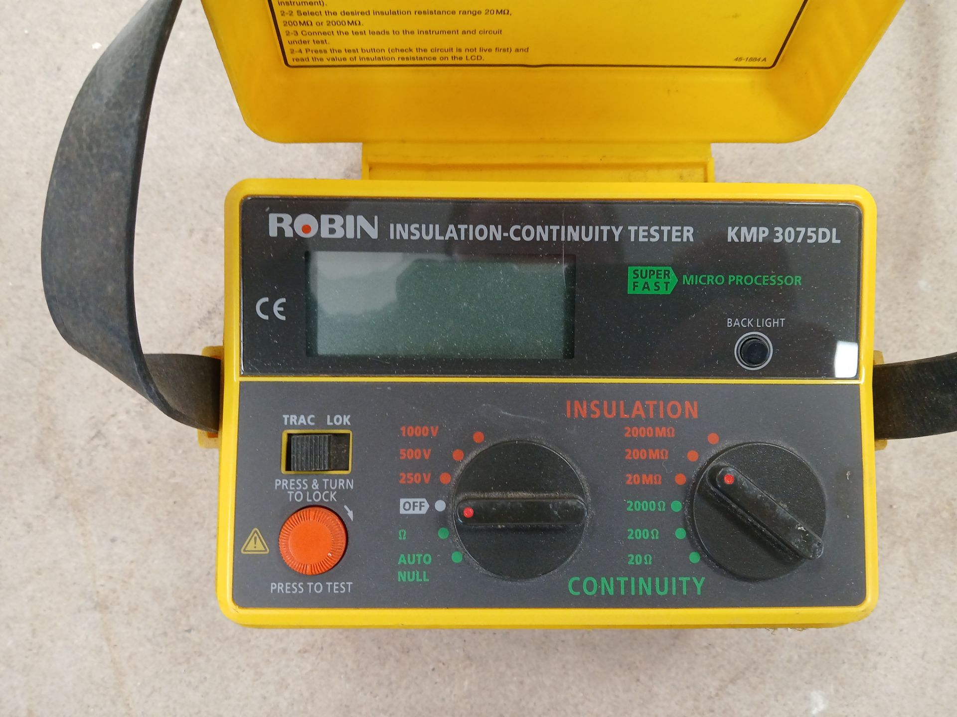 Robin KMP3075DL Insulation Continuity Tester - Image 2 of 2