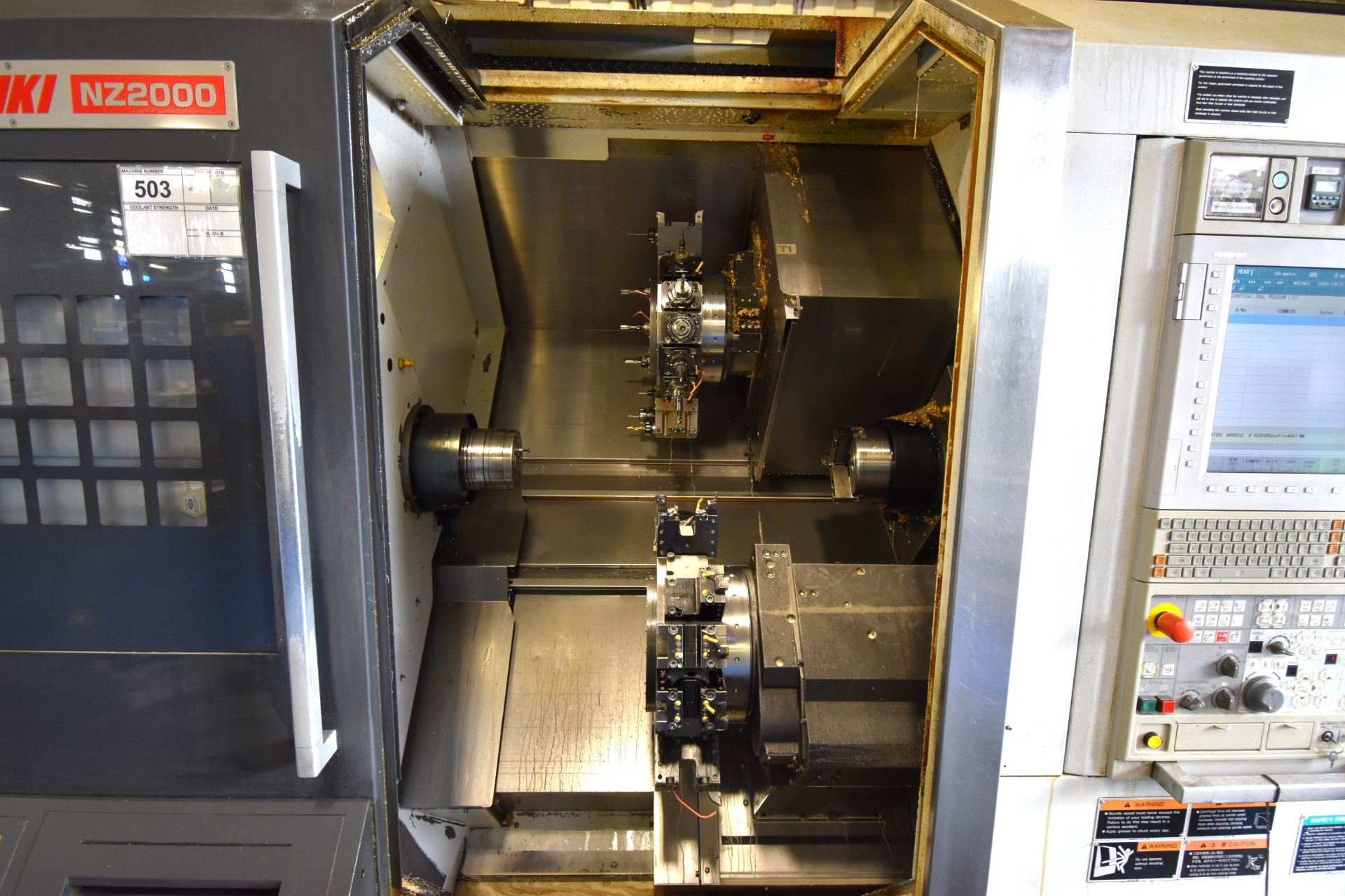 2011 Mori Seiki NZ2000T2Y MULTI-AXIS CNC Lathe Turn-Mill Center - Image 4 of 22