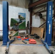 Bendpak 2 post vehicle lift, believed 5,500kg capacity, viewing strongly recommended, Serial