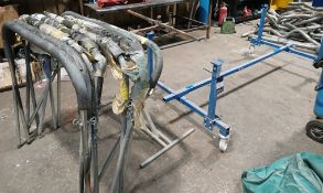 Mobile lightweight chassis stand and unknown panel stand