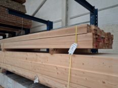 Quantity of 90mm x 90mm Laminated Oak