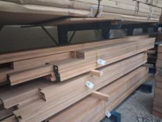 Quantity of 90mm x 90mm Laminated Oak.