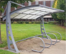 Bi-Port Cycle/Smoking Shelter - Dismantled