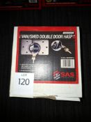 2 SAS Van/Shed Double Door Hasps