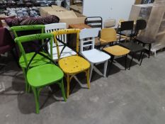11x Various Chairs and 1x stool