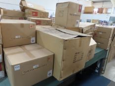 Qty of boxed ceiling lamps and chandeliers