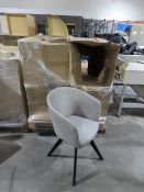 4x matching swivel chairs