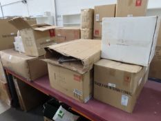 Qty of boxed home accessories incuding metal mirrors