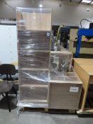 Various matching furniture to include shelving units etc