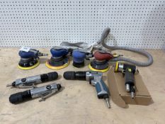 5x Pneumatic Sanders and 3x Pneumatic Drills