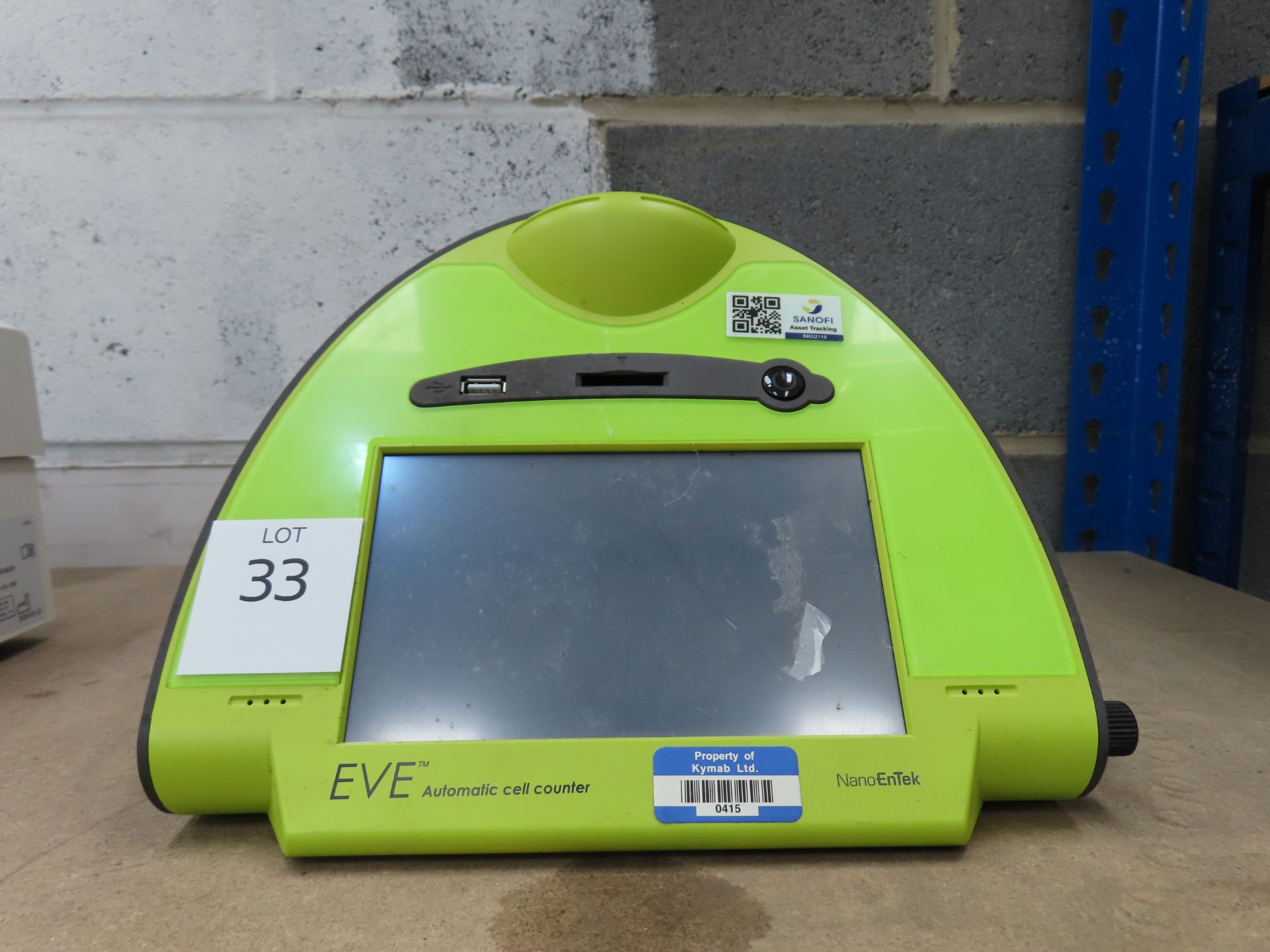 Eve Automatic Cell Counter, S/N: E14101/029