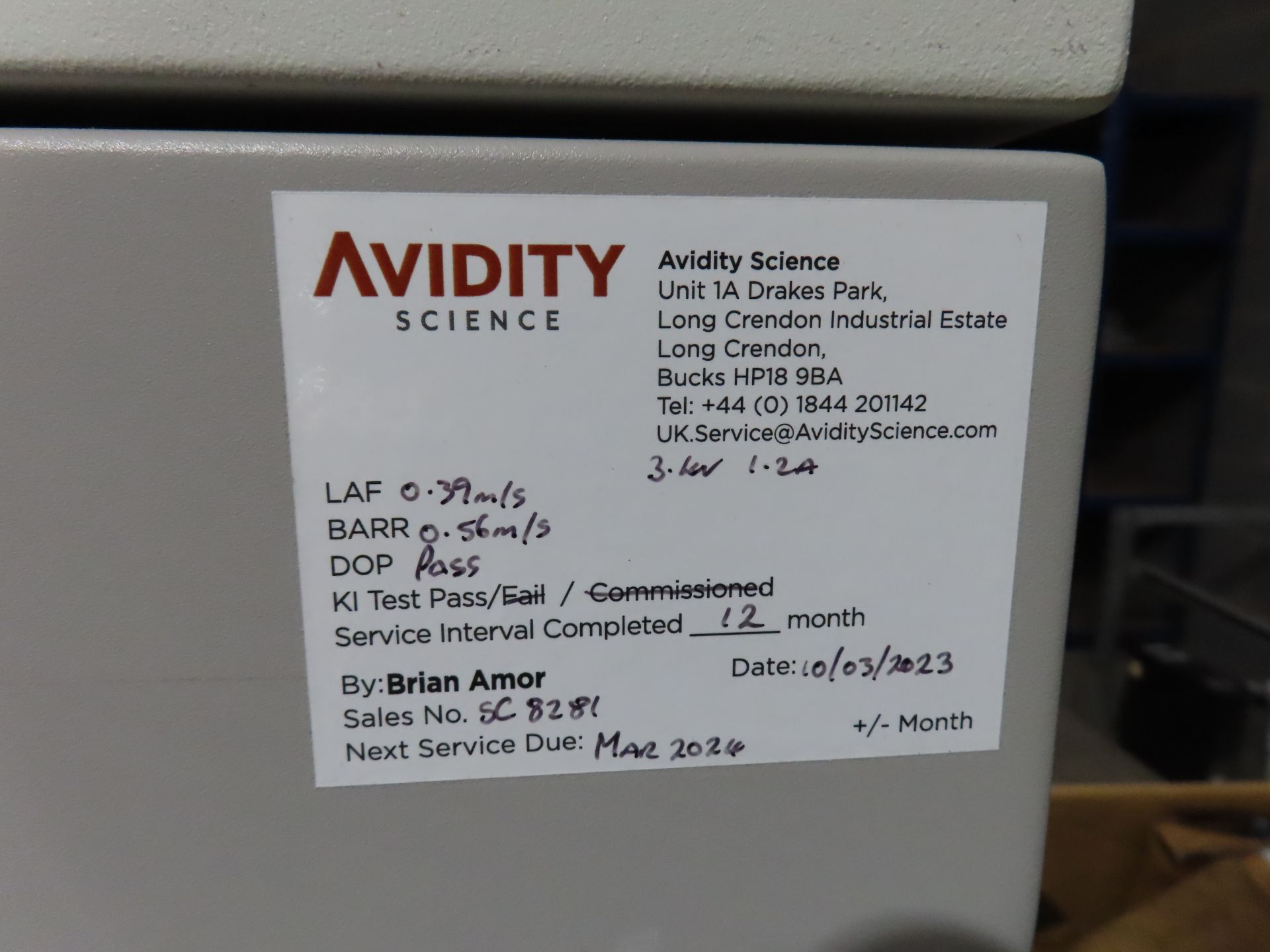 Nuaire Labgard Biological safety cabinet (Class2) - Image 5 of 7