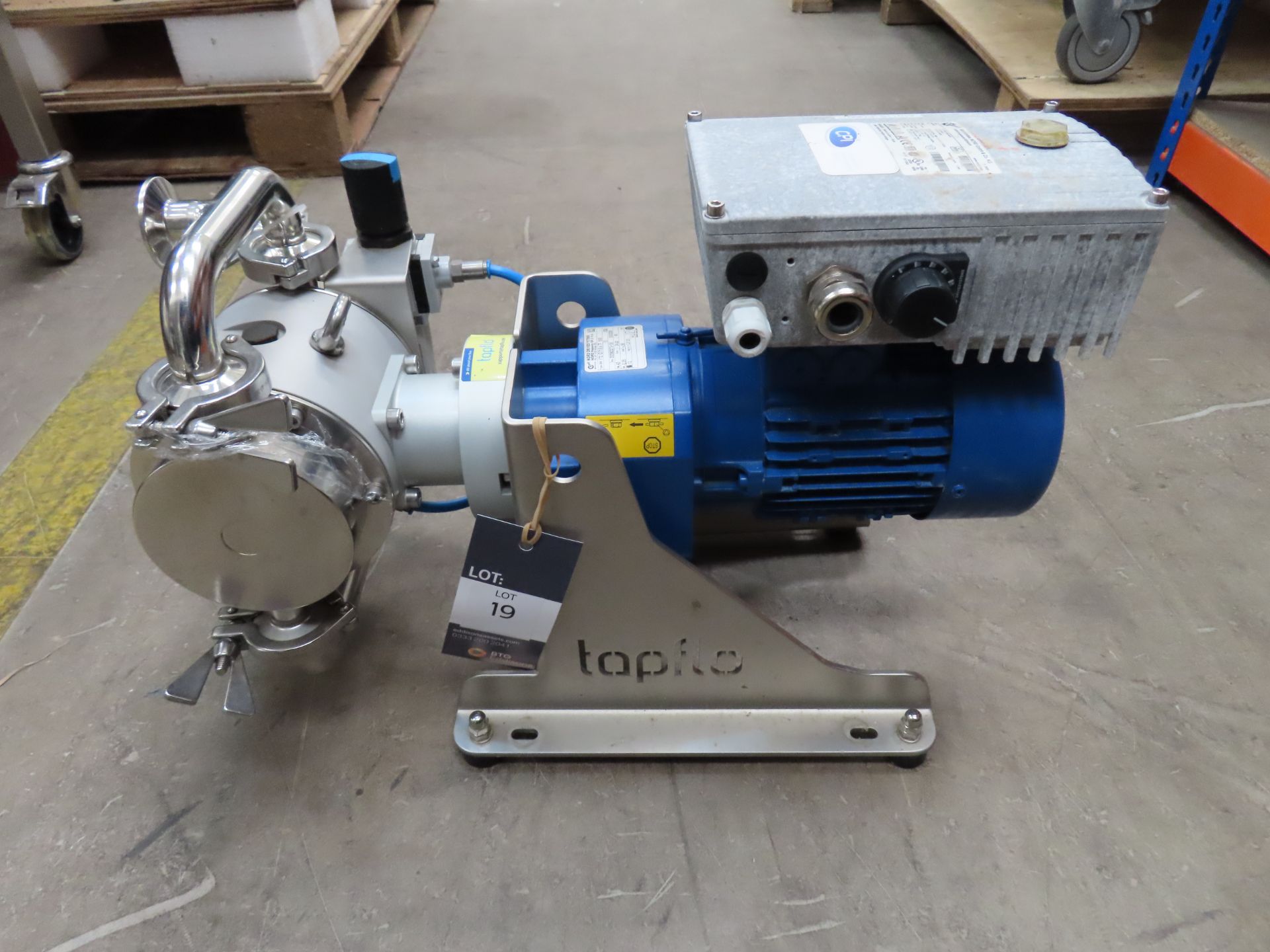 Tapflow TE80 STT/024D. Diaphram Pump Electrically Powered by a Nord 3PH Motor, YOM: 2020, S/N: 20093 - Image 5 of 10