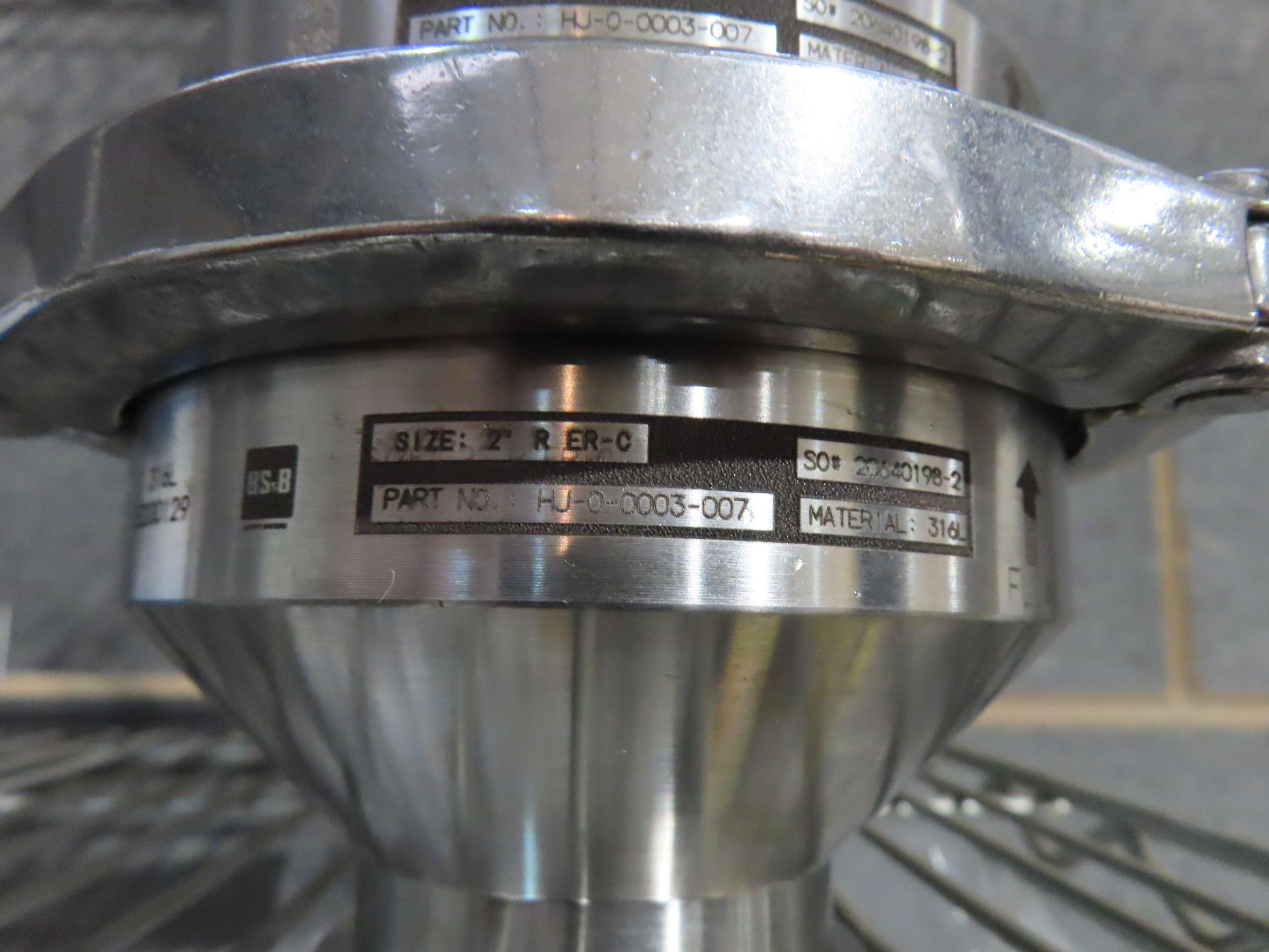 Stainless Steel Tri Clamp Typer Spray Device Holder/Retractable Sprayball holder, Endress + Hauser F - Image 8 of 10