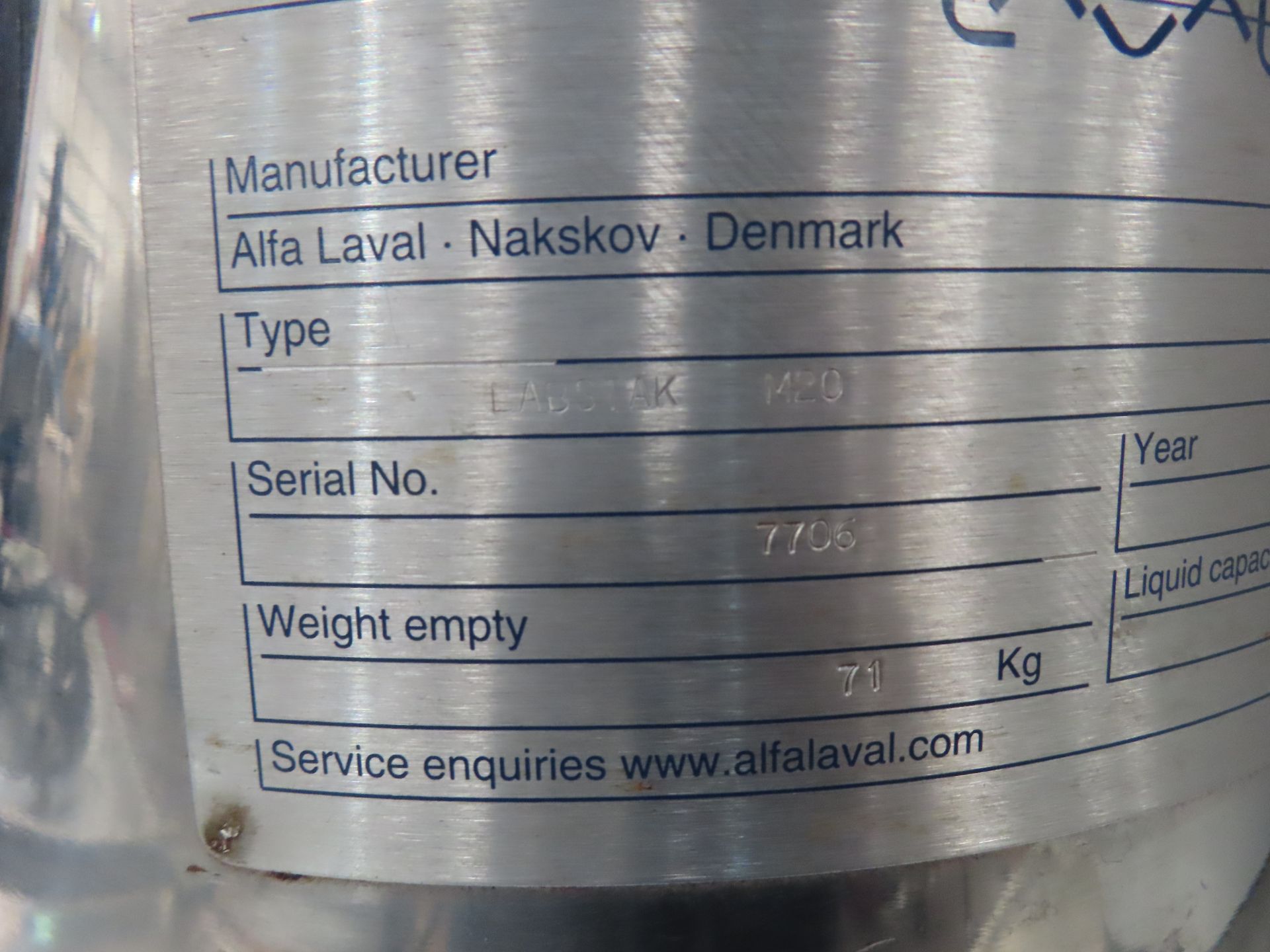 Trolley Mounted Filtration System to include Alfa Laval Labstak M20 Membrane Filtration Test Unit; A - Image 5 of 11