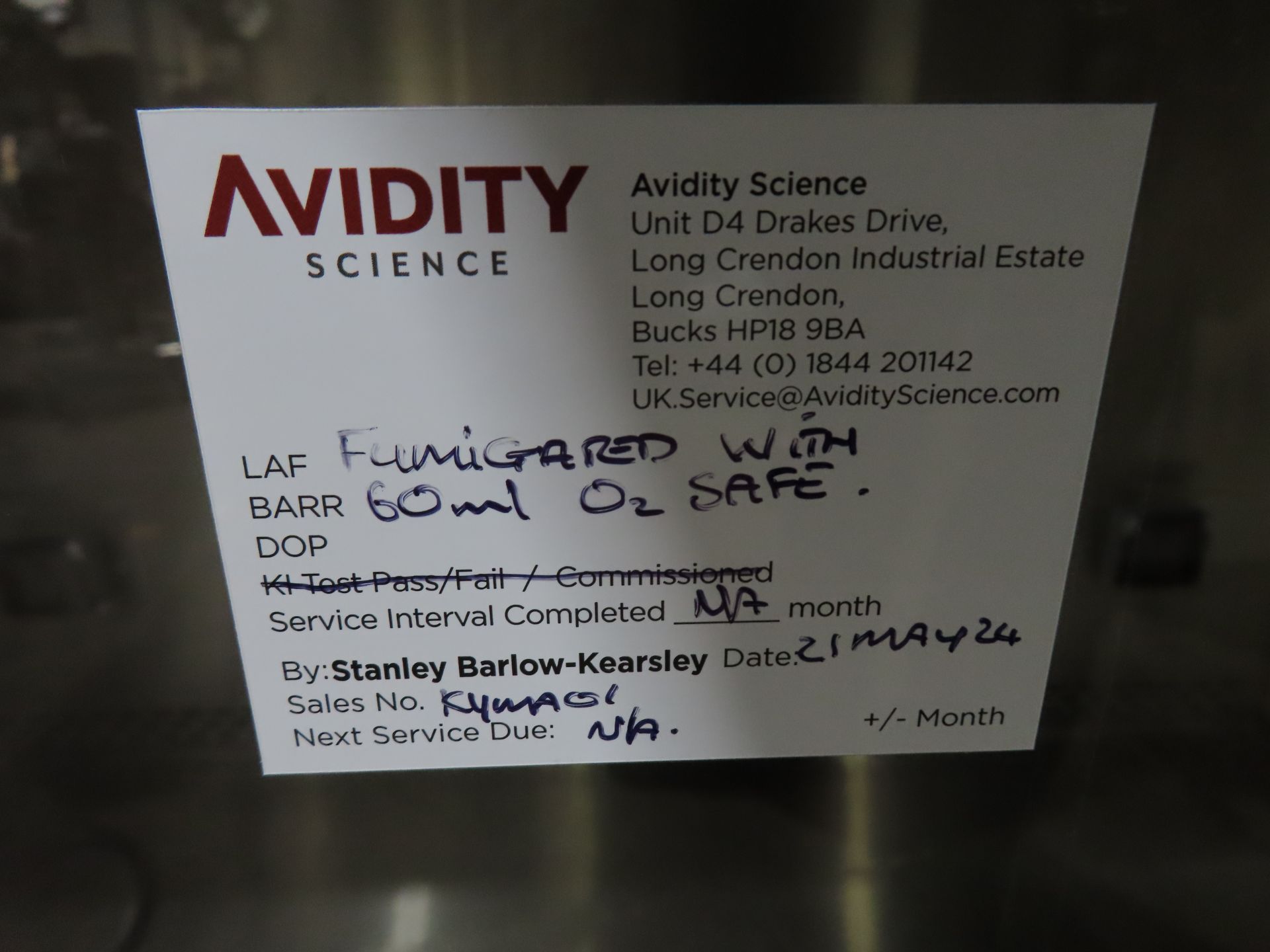 Nuaire Labgard Biological safety cabinet (Class2) - Image 6 of 7